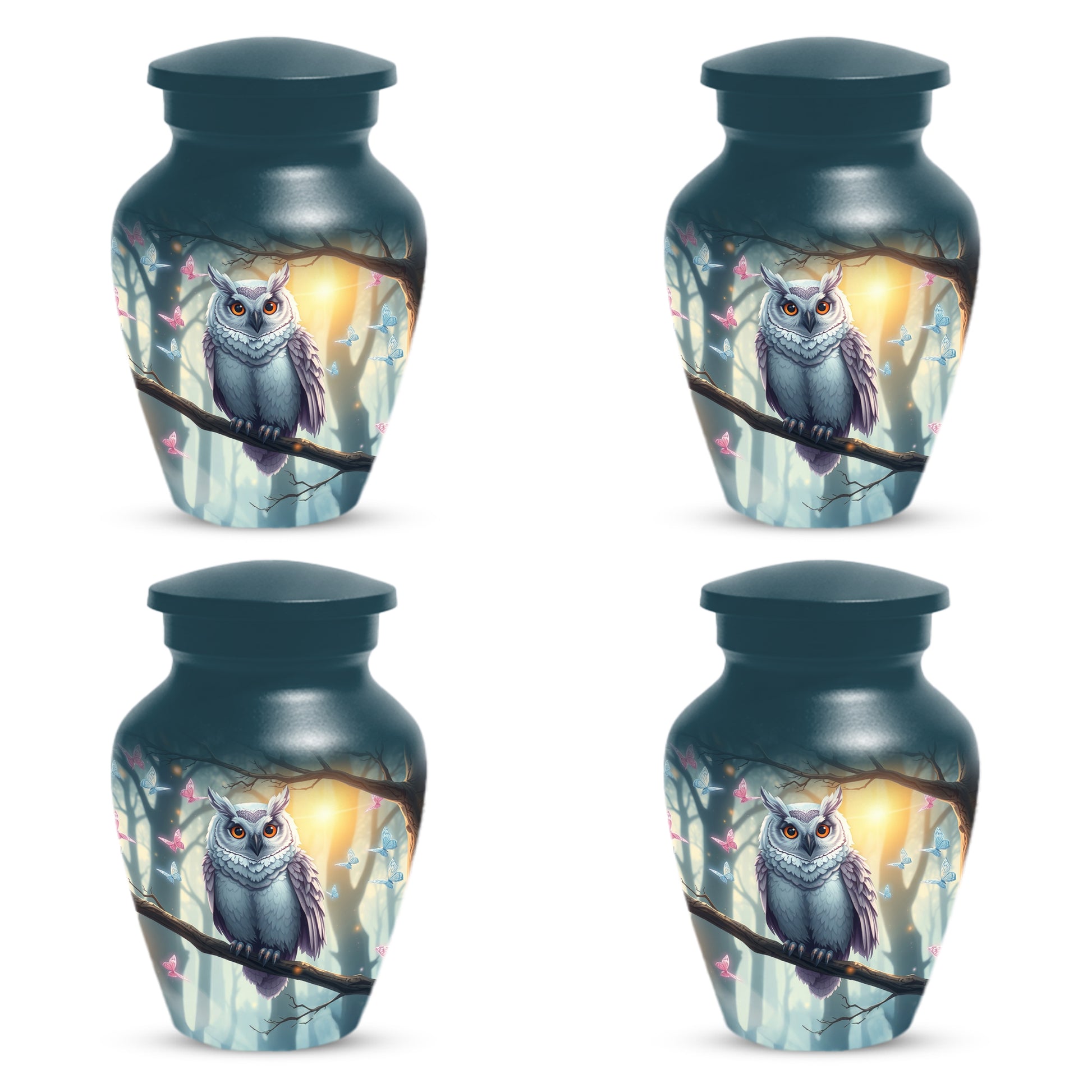 Personalized Owl Urn for Mom – Custom Owl Cremation Urn for Ashes