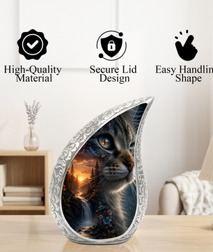 Cat Urn for Ashes | Personalized Cat Cremation Urn for Beloved Pet Memorial