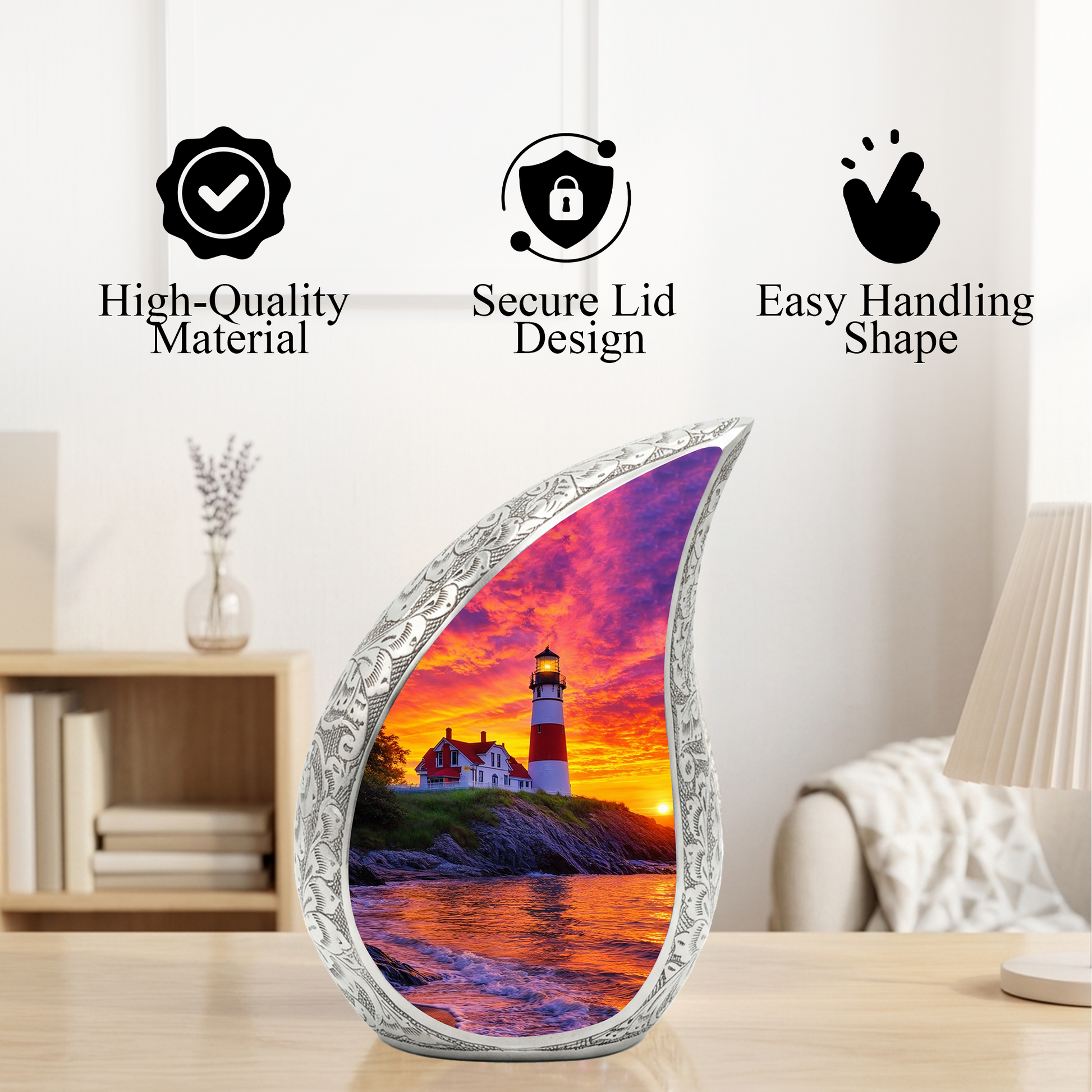 Lighthouse Urn for Mom | Adult Cremation Urn for Men