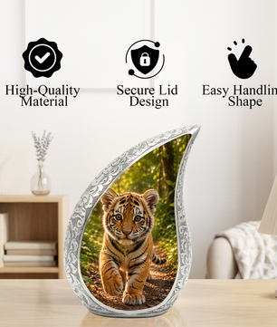 Tiger Urn for Adult Ashes | Majestic Adult Cremation Urn for Human Ashes Memorial