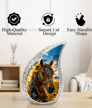 Horse Urn for Human Ashes – Adult Cremation Urn for Horse Lovers