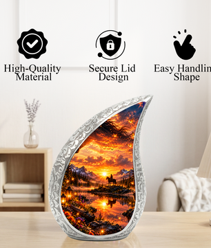 Horse Cremation Urn for Ashes, Cowboy Memorial Urn, Western Adult Urn, Horse Lover Urn