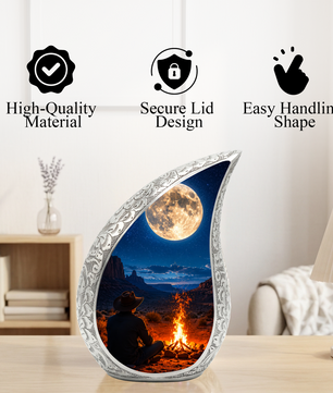 Men Urn for Dad & Father | Cremation Urns for Adult Male | Keepsake & Personalized Memorial Urn