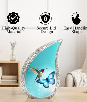 Butterfly Urn for Mom | Hummingbird Memorial Urn | Butterfly Urns for Human Ashes