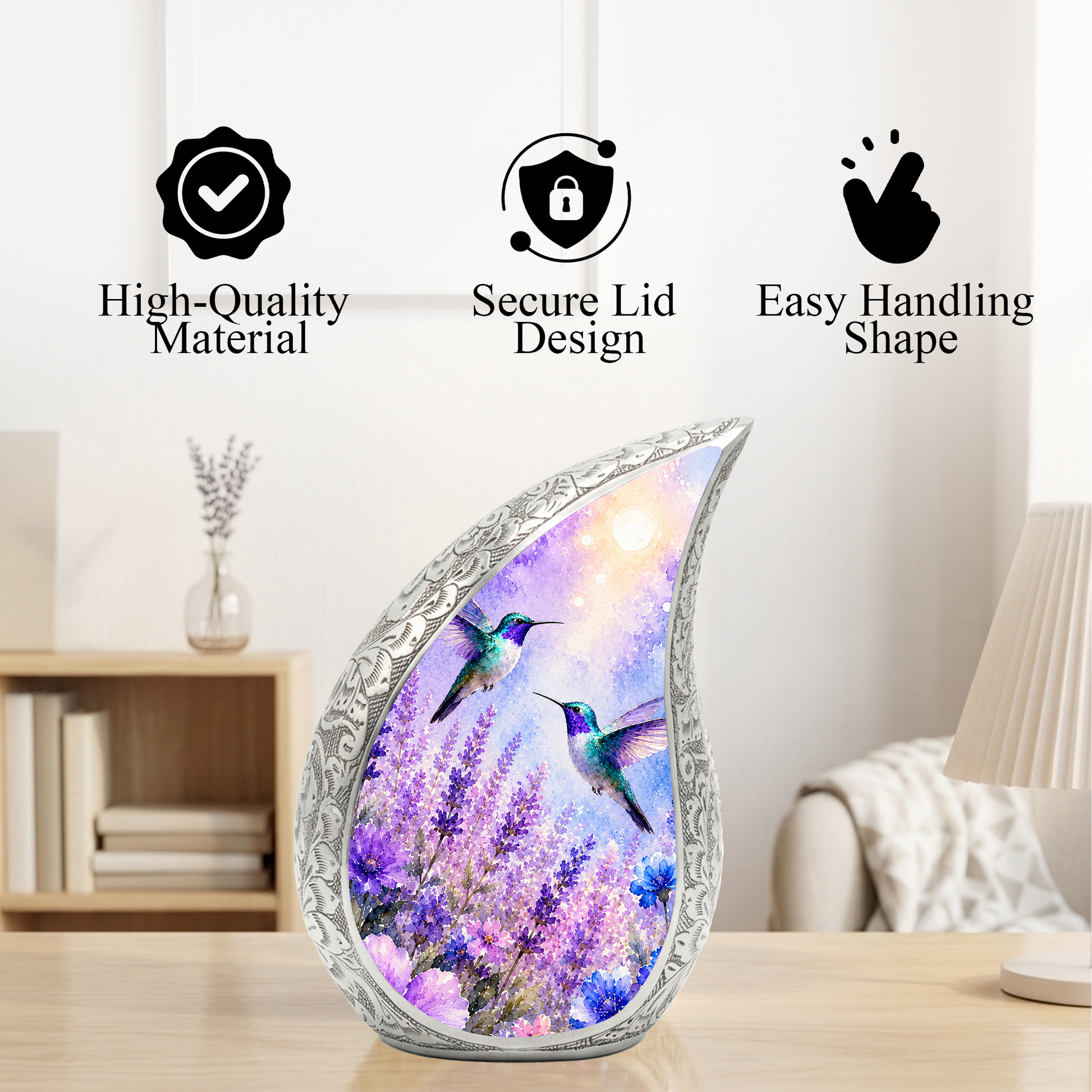 Hummingbird Urn for Adult Ashes | Beautiful Hummingbird Adult Cremation Urn