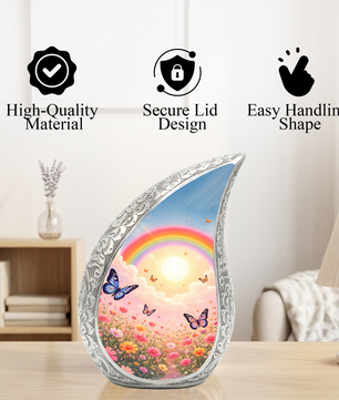 Rainbow Butterfly Urn for Human Ashes | Butterfly Urn | Urn for Mom | Memorial Urn