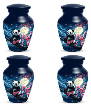 Panda Moon Urn for Ashes - Personalized Cherry Blossom Memorial for Mom | Cremation Urns for Mother