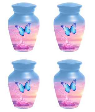 Butterfly Cremation Urn for Ashes | Blue Butterfly Memorial Urn for Mom