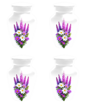 Wildflower Urn for Ashes, Custom Floral Cremation Urn for Mom