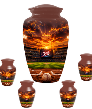 Baseball Memorial Urn for Dad - Personalized Cremation Urns for Ashes