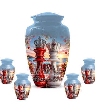 Extra Large Companion Urn for Two Adults - Personalized Couple Memorial for Mom & Dad