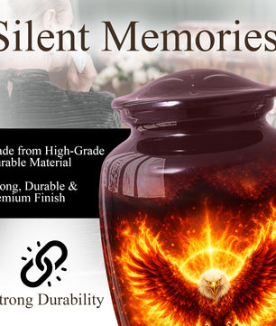 Angel Wing Eagle Urn for Mom-Keepsake Large Urn For Human Ashes