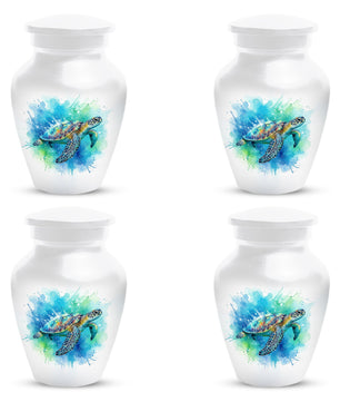 Turtle Urn for Human Ashes | Peaceful Turtle Adult Cremation Urn & Nature Memorial