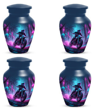 Dirt Bike Urn for Ashes - Personalized Motocross Memorial for Dad | Motorcycle Cremation Urns for Father