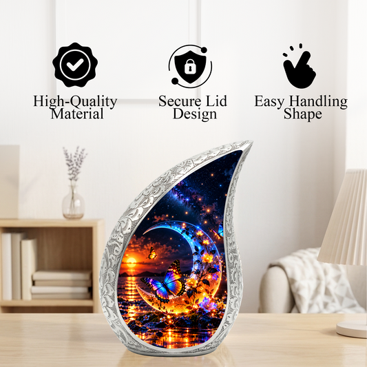 Butterfly Cremation Urn for Ashes, Personalized Adult Memorial Urn