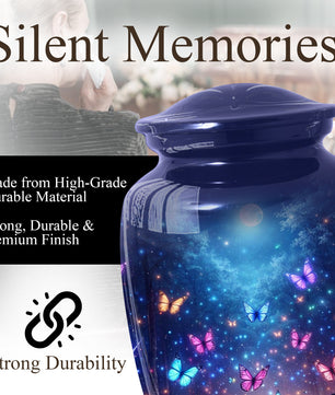 Butterfly Urn for Mom | Beautiful Butterfly Cremation Large Urn for Mother