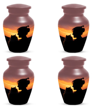 Personalized Cat Urn for Ashes | Custom Metal Pet Memoria