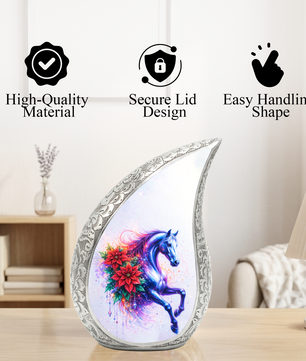 Beautiful Horse Adult Urn for Human Ashes – Premium Horse Cremation Urn