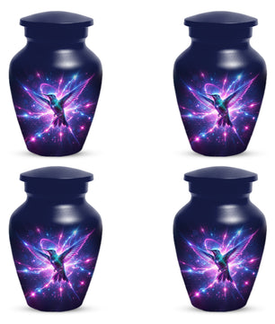 Humming Bird with Blue Urn for Human Ashes | Blue Hummingbird Adult Cremation Urn