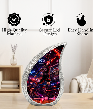 Basketball Player Urn for Adult Ashes | Basketball Adult Cremation Urn