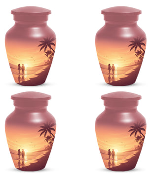 Beach Sunset Cremation Urn for Human Ashes | Personalized Adult Urn, Ocean Theme Urn & Beach Keepsake Urn