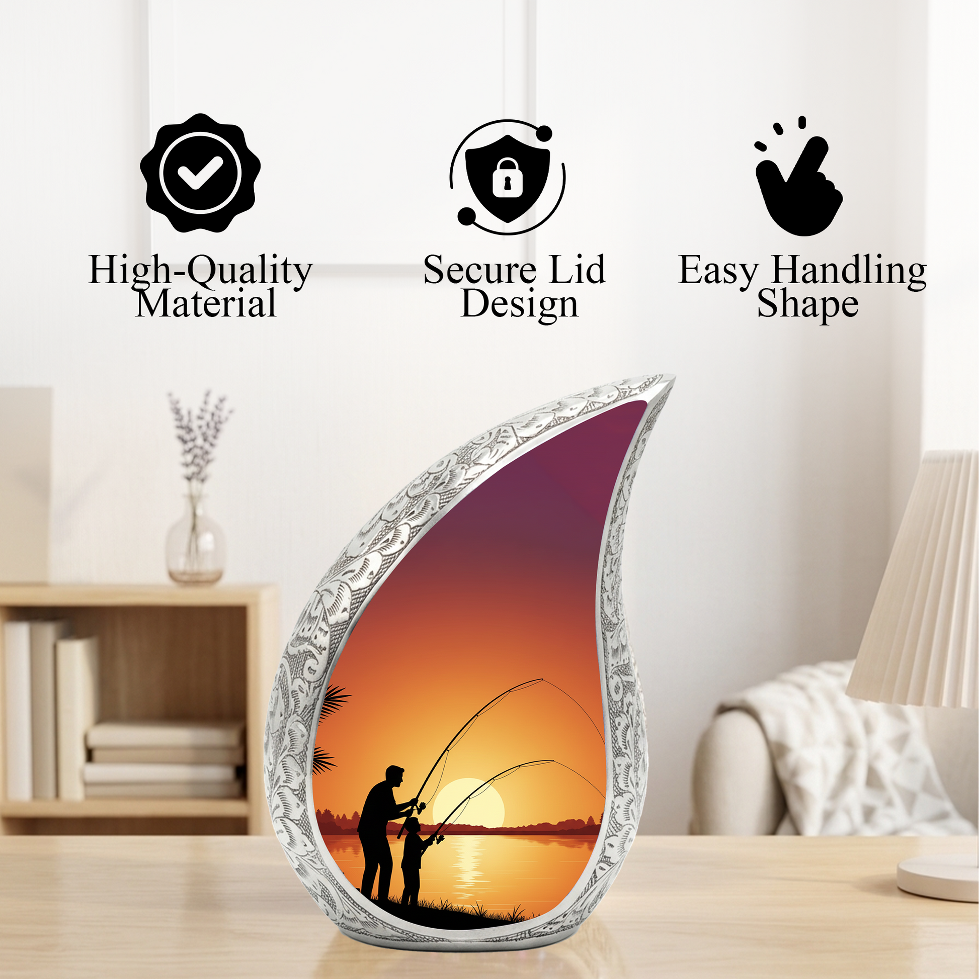 Fishing Urn for Dad | Gone Fishing Urn | Fishing Urns for Human Ashes