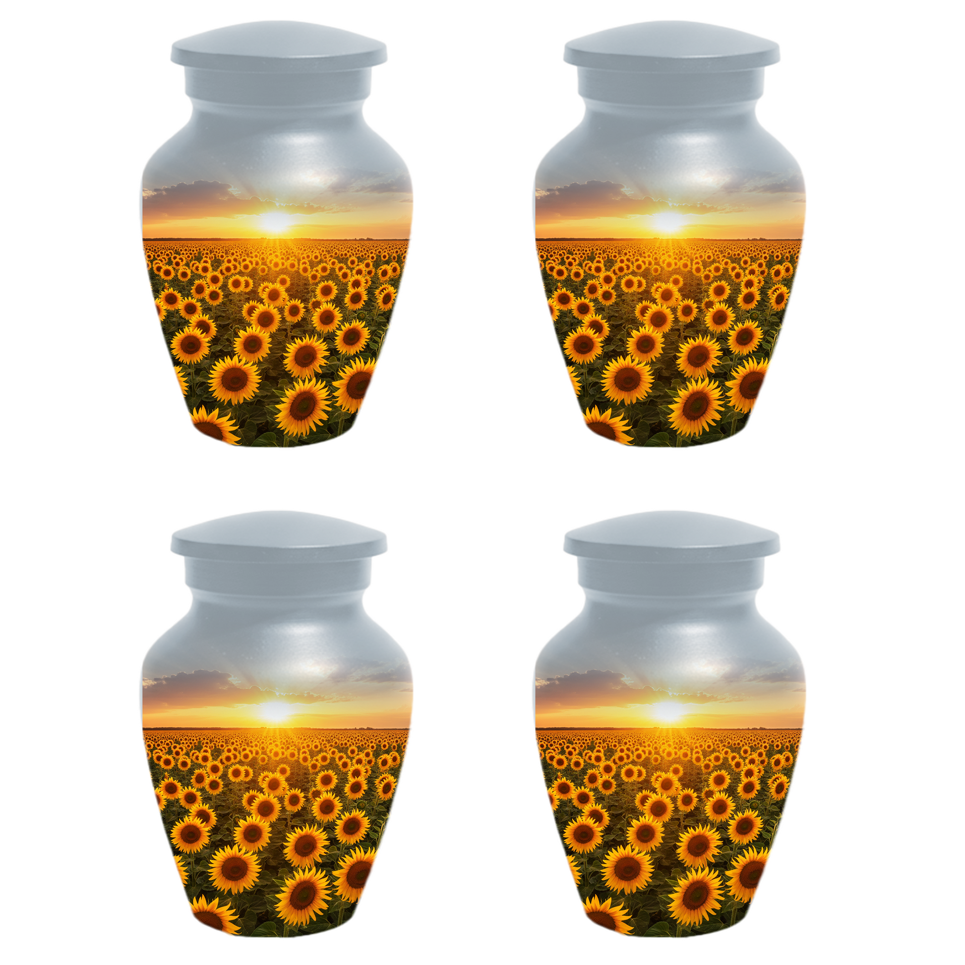 Sunflower Urn for Ashes, Custom Cremation Urn, Memorial Urn for Mom