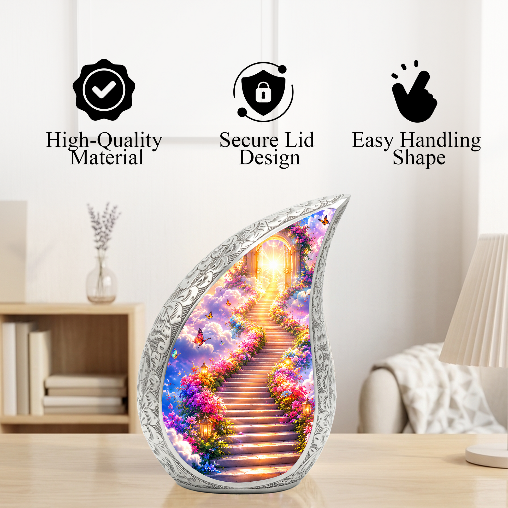 Heaven Gate Adult Urn for Ashes – Personalized Adult Cremation Urn | Memorial Urn & Funeral Urn for Adult Ashes
