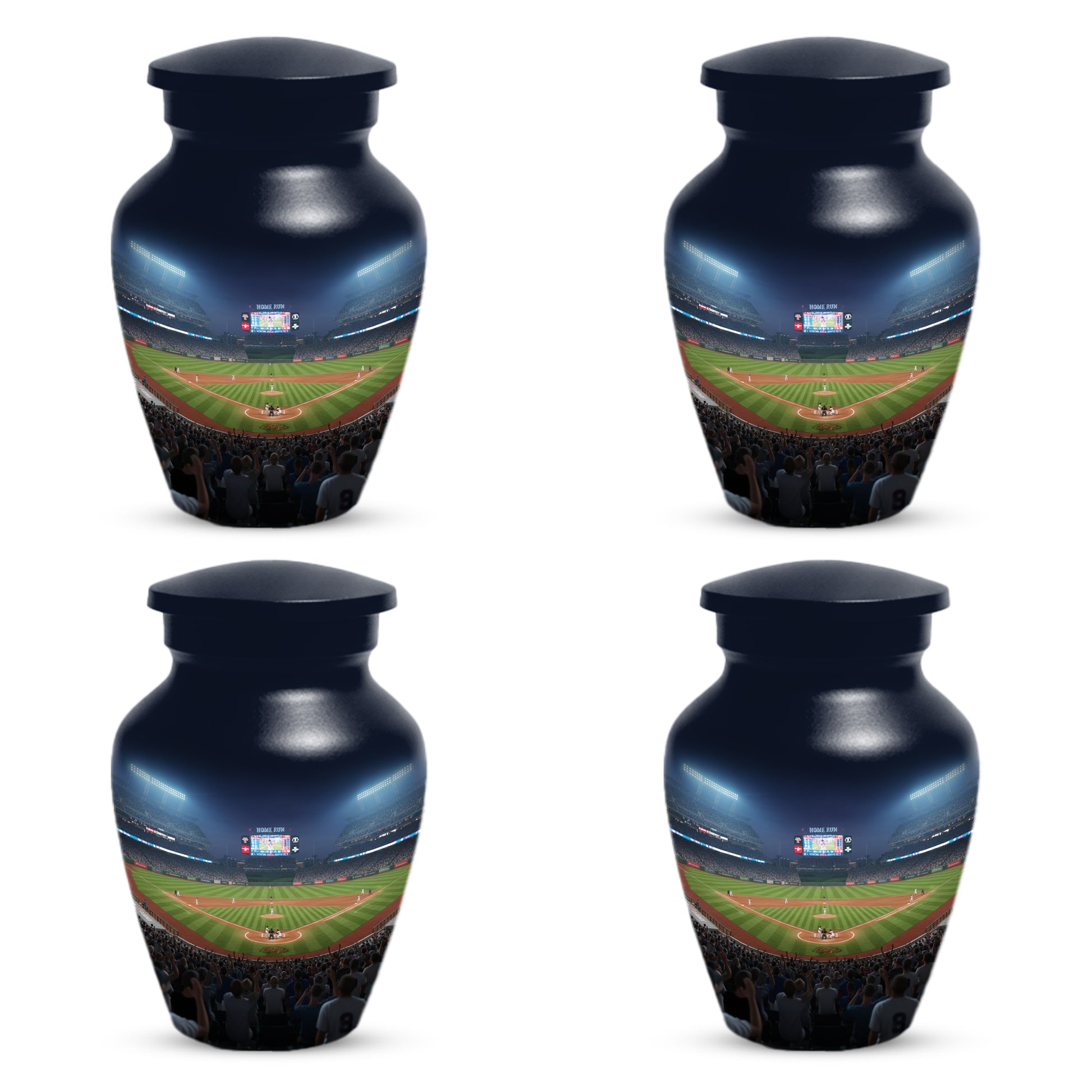 Baseball Stadium Adult Urn for Human Ashes | Personalized Baseball Cremation Urn for Men & Dad