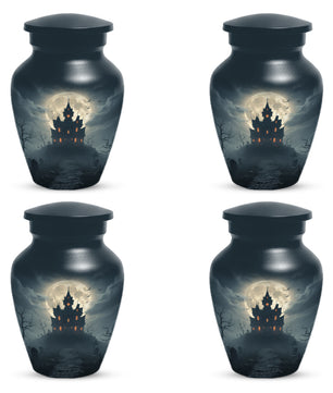 Gothic Haunted House Adult Urn for Human Ashes | Halloween Memorial Adult Cremation Urn for Ashes