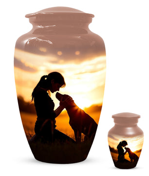 Dog Memorial Cremation Urn for Mom - Beautiful Urns for Women