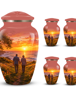 Extra Large Cremation Urn For Couples Ashes - Custom Companion Urns For Mom and Dad