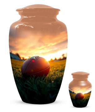 Football Urn for Dad – Custom Football Cremation Urns for Ashes |  Sports Memorial  Keepsake for Father,