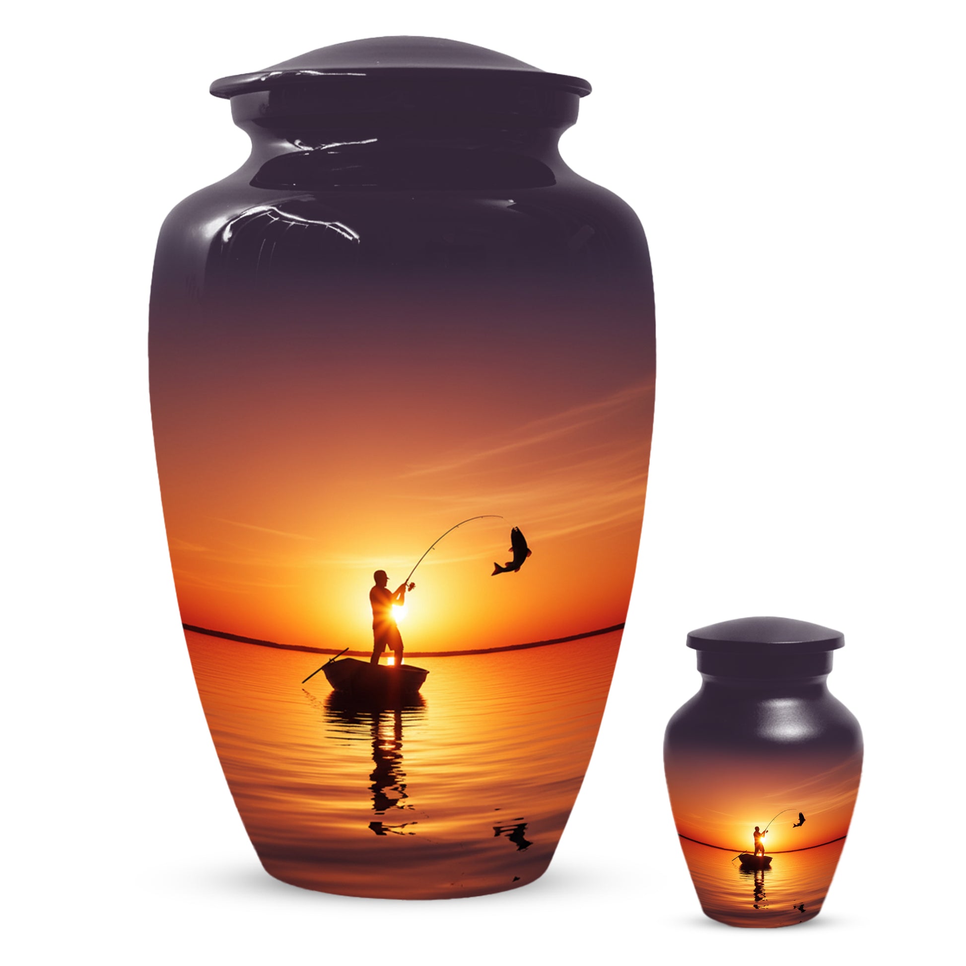 Fishing Urn for Human Ashes | Fishing Cremation Urn for Dad, Men