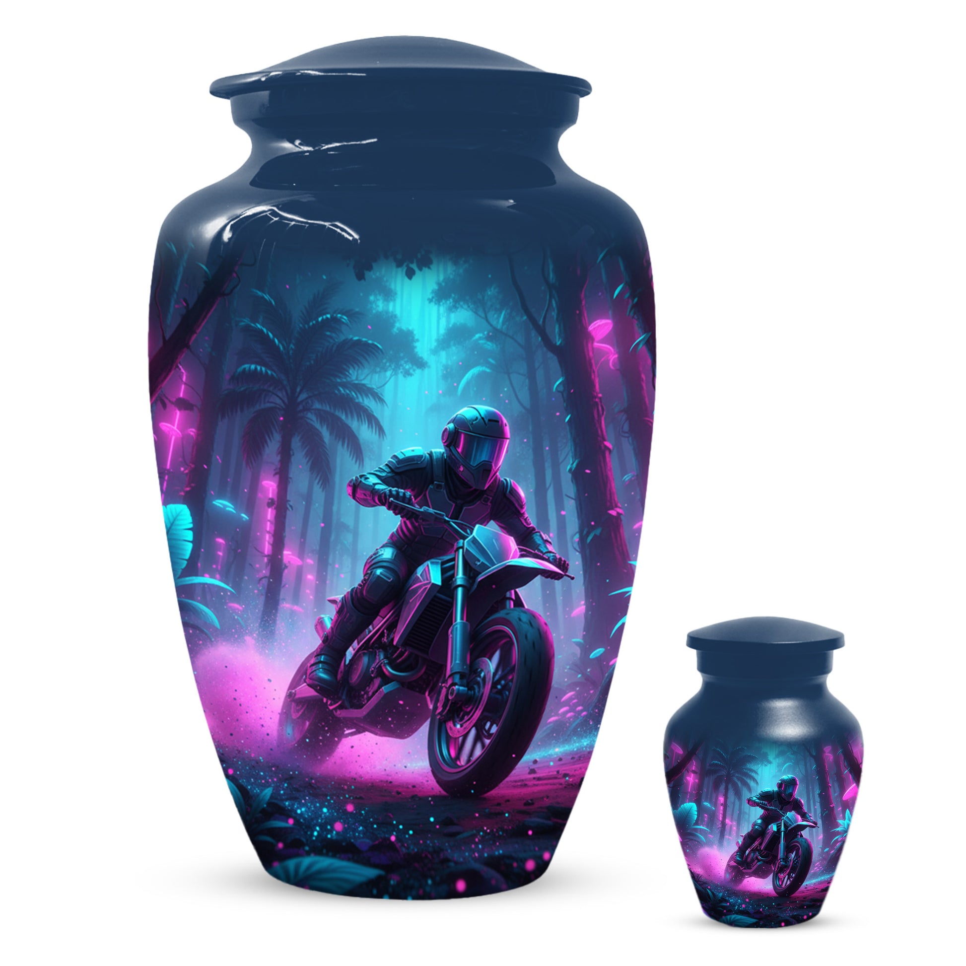 Dirt Bike Urn for Ashes - Personalized Motocross Memorial for Dad | Motorcycle Cremation Urns for Father