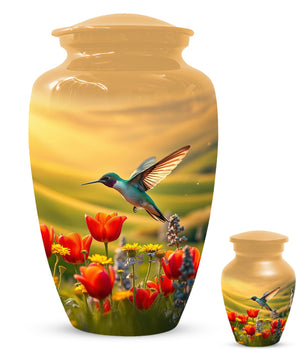 Hummingbird Urn for Mom – Custom Floral Cremation Urns for Ashes
