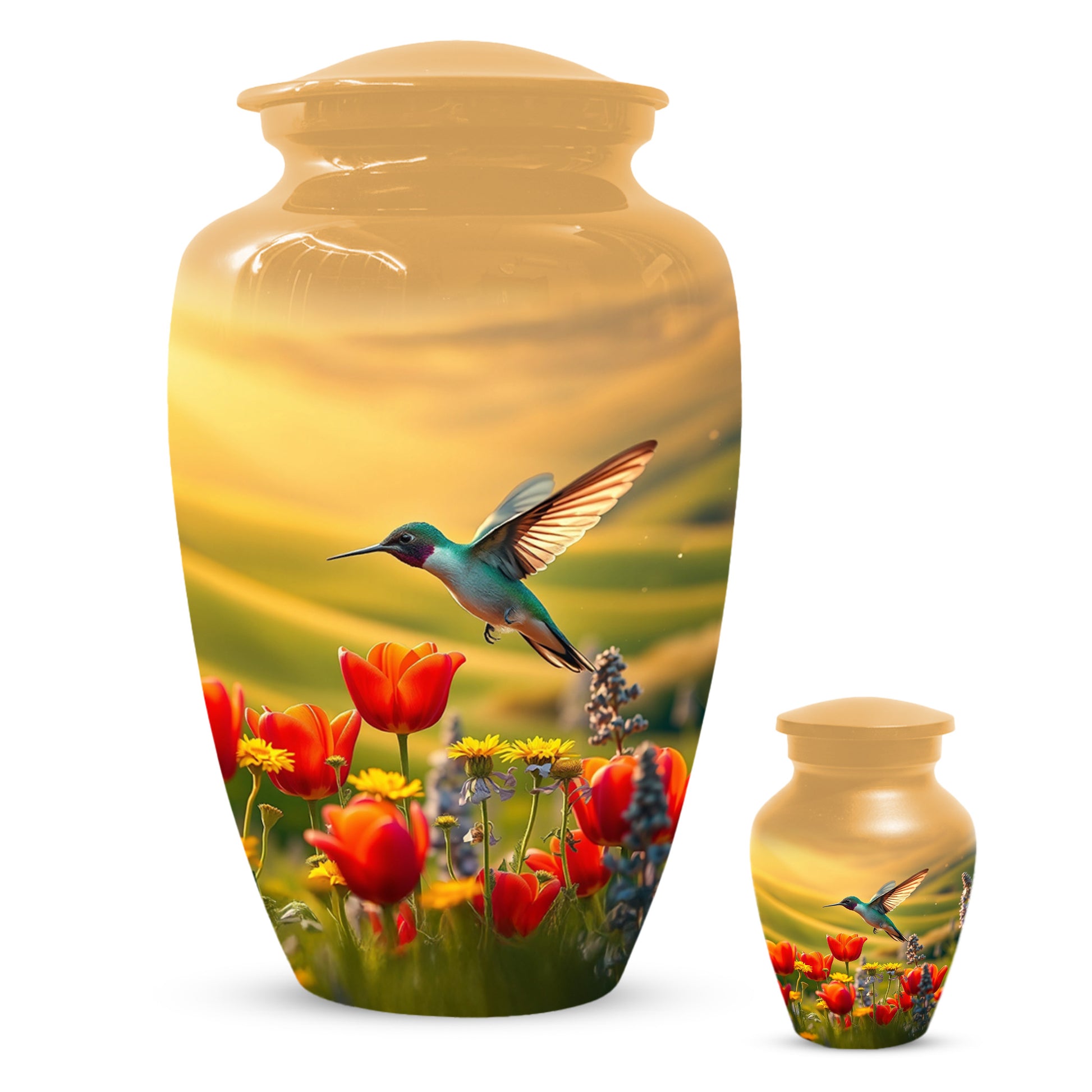 Hummingbird Urn for Mom – Custom Floral Cremation Urns for Ashes