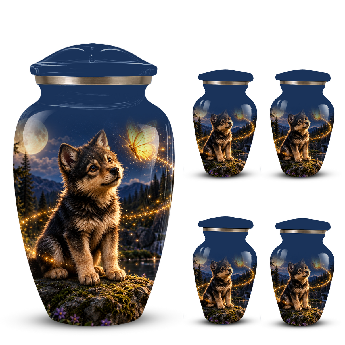 Personalized Dog Cremation Urn for Ashes – Custom Pet Memorial Urn for Dogs