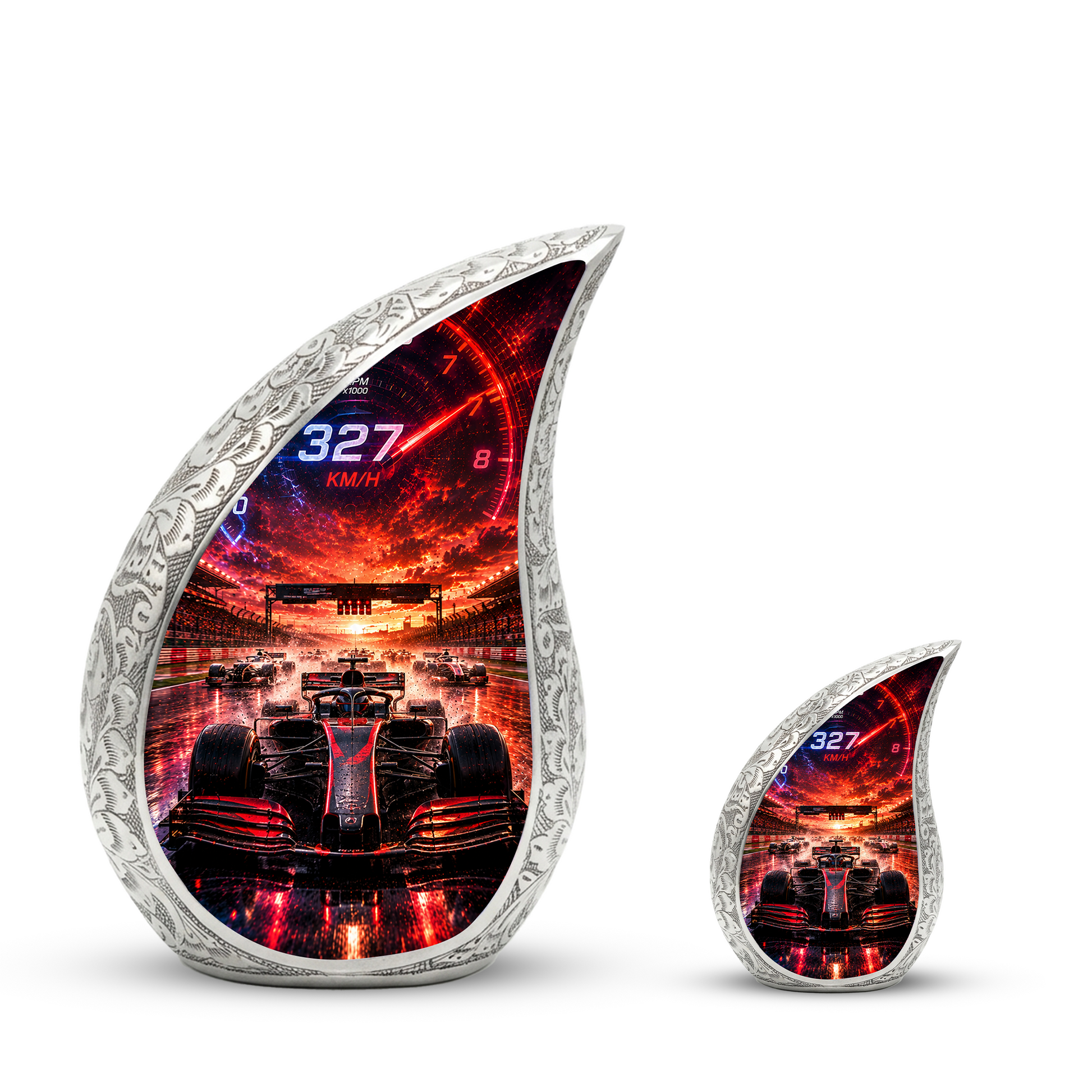 F1 Racing Car Urn for Adult Ashes | Racing Car Adult Cremation Urn