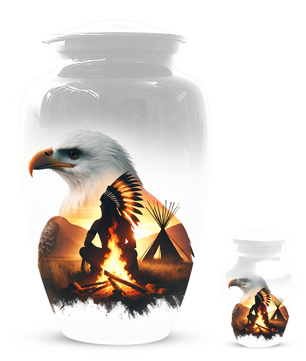 Personalized Eagle Urn for Ashes | Custom Eagle Memorial Urn
