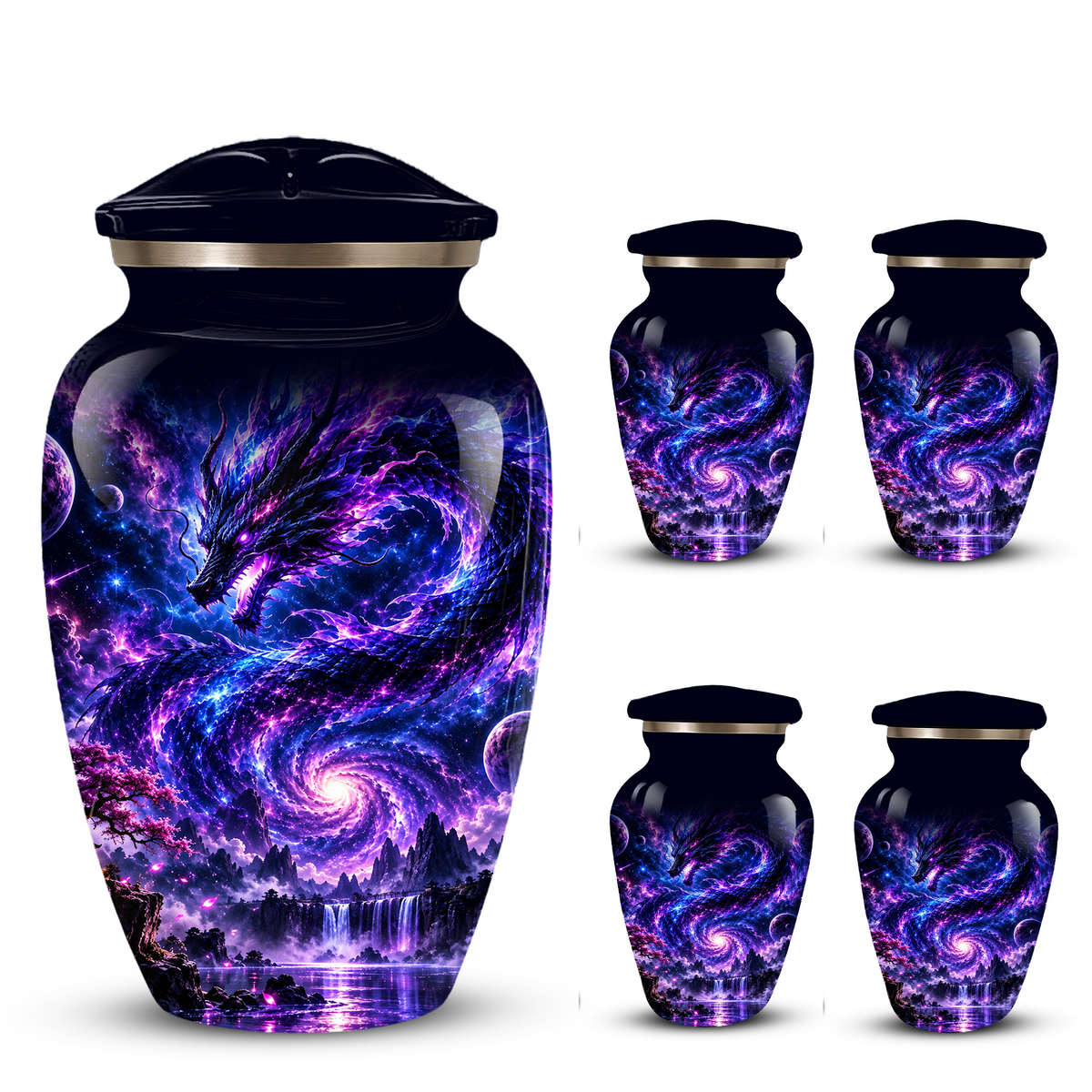 Dragon Cremation Urn for Ashes | Personalized Dragon Memorial Urn | Fantasy Dragon Adult Urn