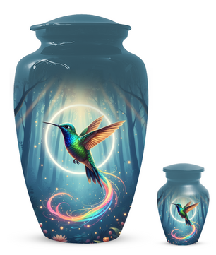 Personalized Hummingbird Urn for Mom | Custom Cremation Urn