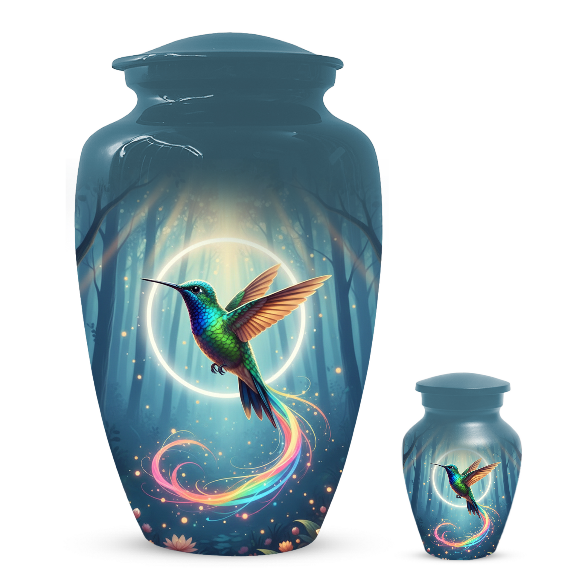 Personalized Hummingbird Urn for Mom | Custom Cremation Urn