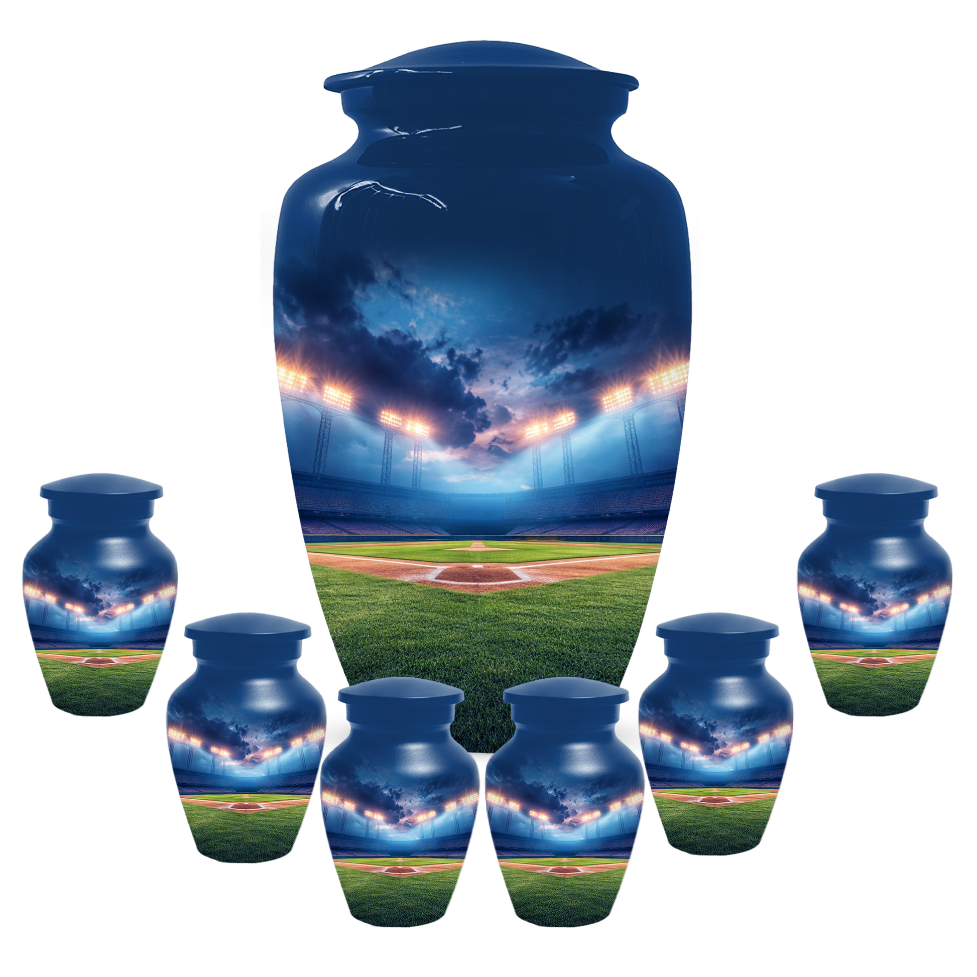 Baseball Urn for Ashes, Custom Baseball Memorial Urn, Stadium Cremation Urn