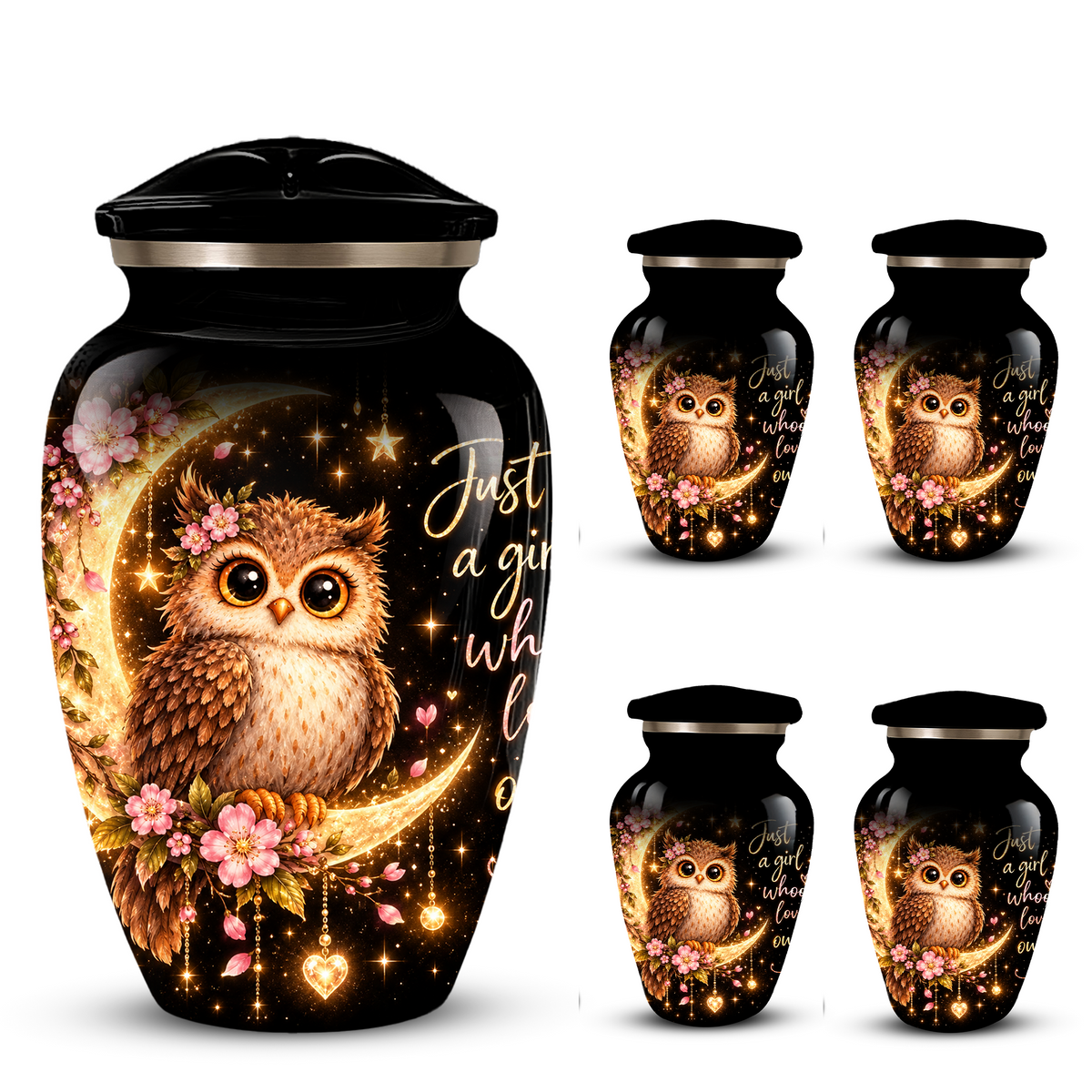 Owl Cremation Urn for Ashes | Personalized Owl Memorial Urn | Cute Bird Funeral Urn