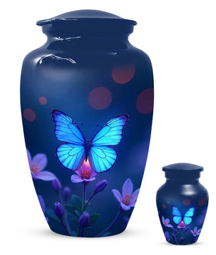Blue Butterfly Urn for Human Ashes | Blue Butterfly Cremation Urn