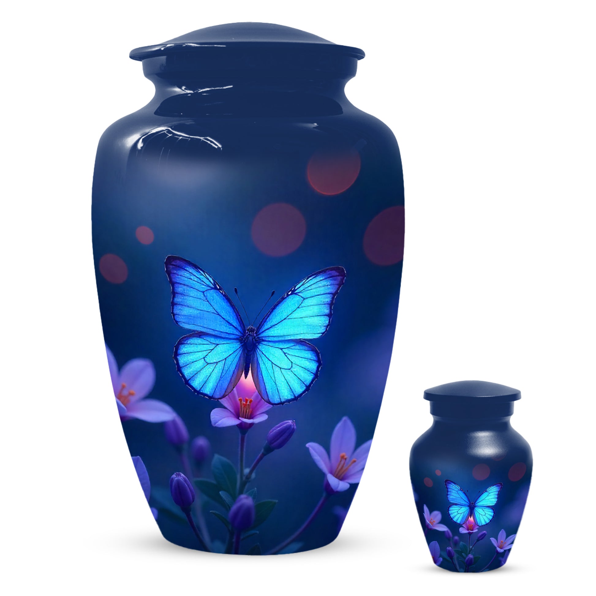 Blue Butterfly Urn for Human Ashes | Blue Butterfly Cremation Urn