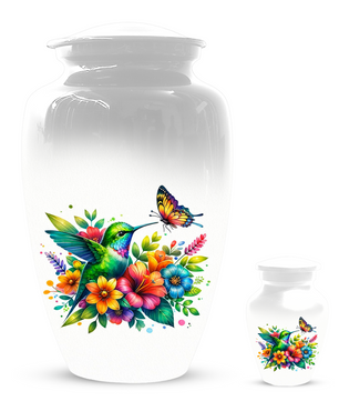 Personalized Hummingbird Cremation Urn for Human Ashes