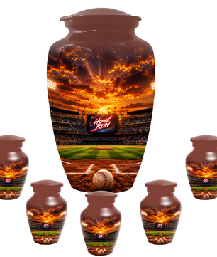 Baseball Memorial Urn for Dad - Personalized Cremation Urns for Ashes
