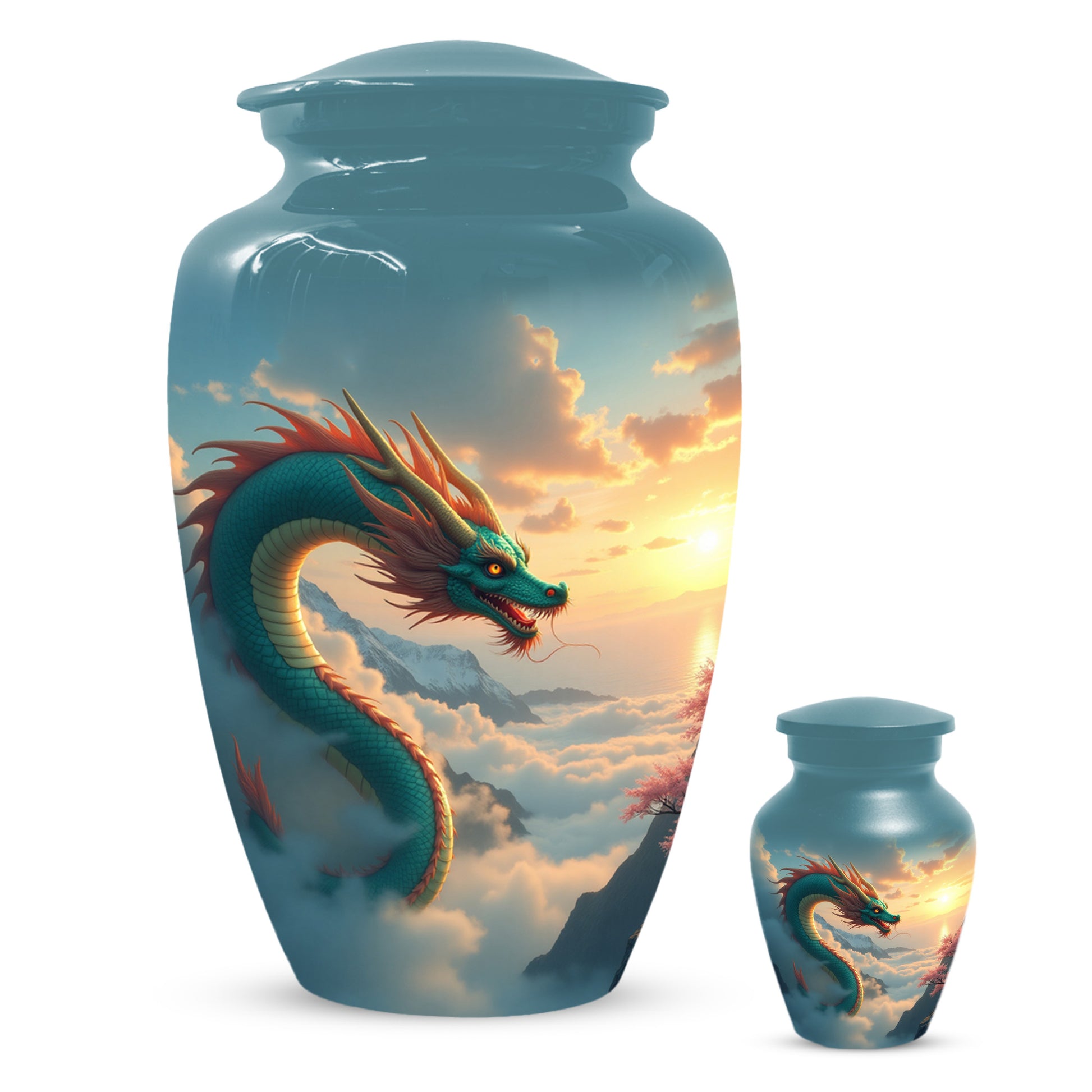 Celestial Sky Dragon Urn for Adult Ashes – Fantasy Adult Cremation Urn | Dragon Adult Urns for Ashes